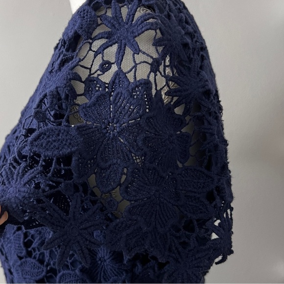 Lilly Pulitzer Marta Dress in True Navy, Truly Floral Lace, Size 10 - Picture 7 of 15